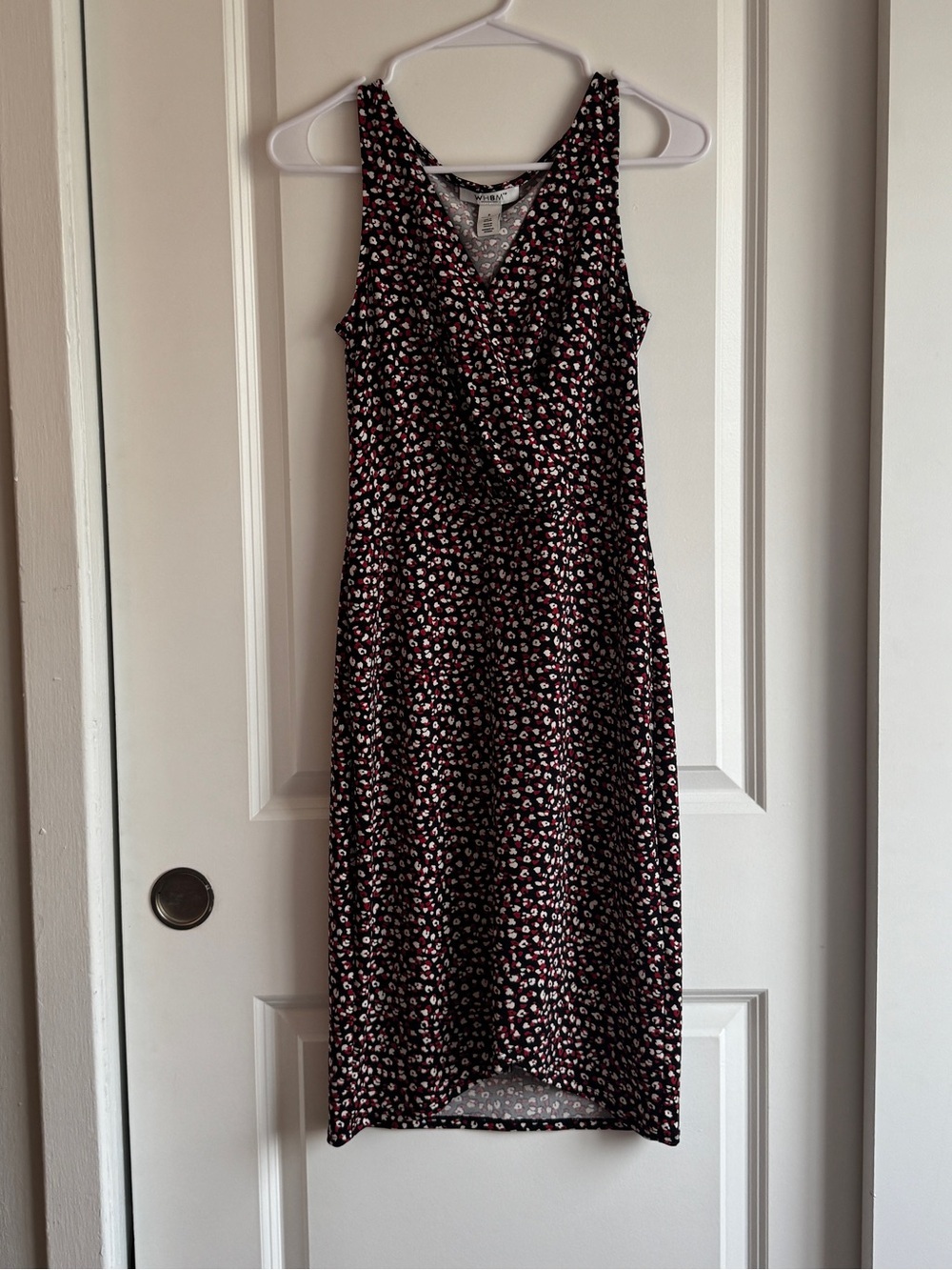 White House Black Market black polka dot dress size 0